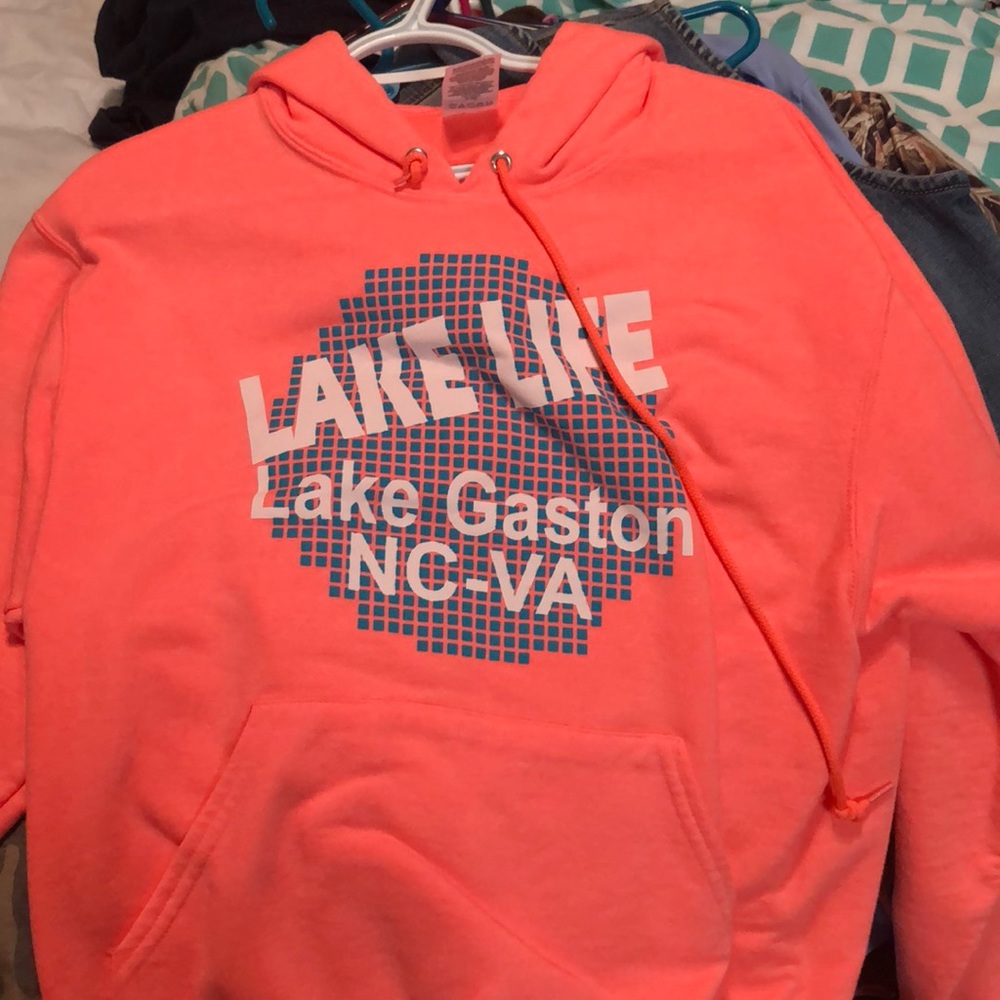 Bright pink/orange sweatshirt